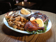 Chicken and Rib Plate